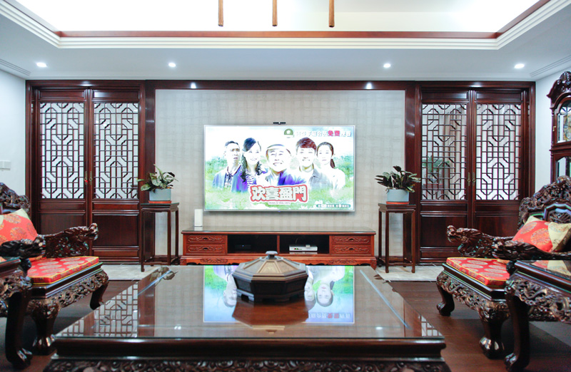 中式格子門(mén)實(shí)景